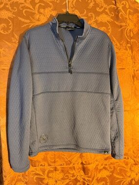 Bauer Blue Fleece Pullover Performance 1/4 Zip Sz SP